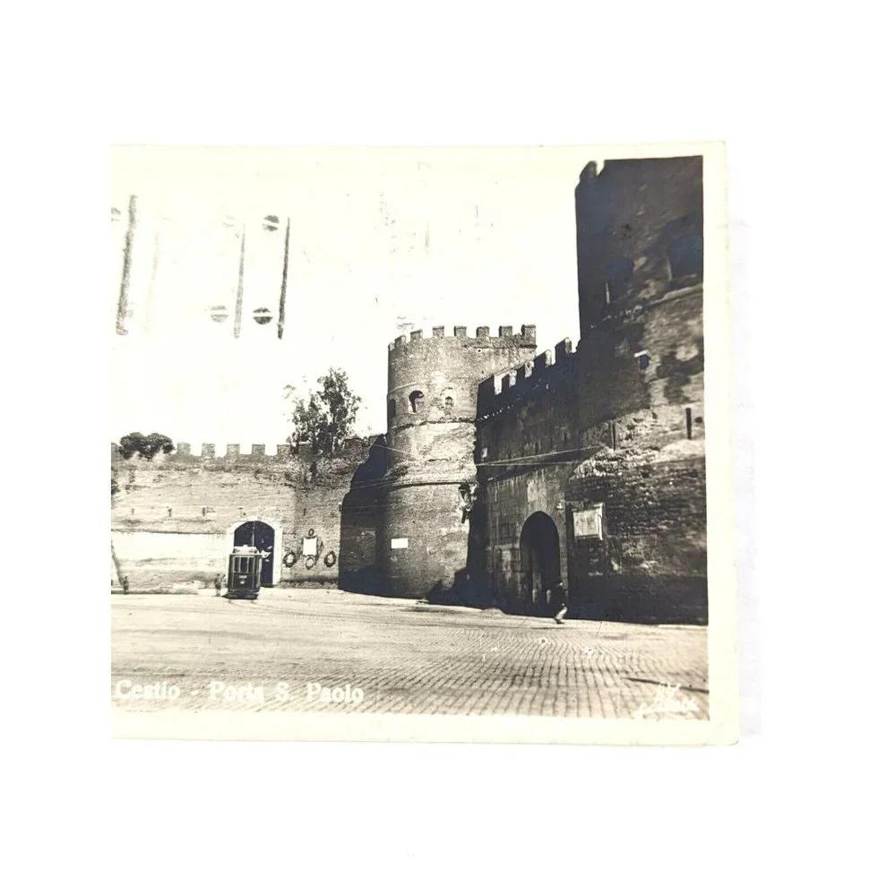 Vintage Postcard Rome Italy Pyramid‎ of Caius Cestius Europe Piramide Cestia